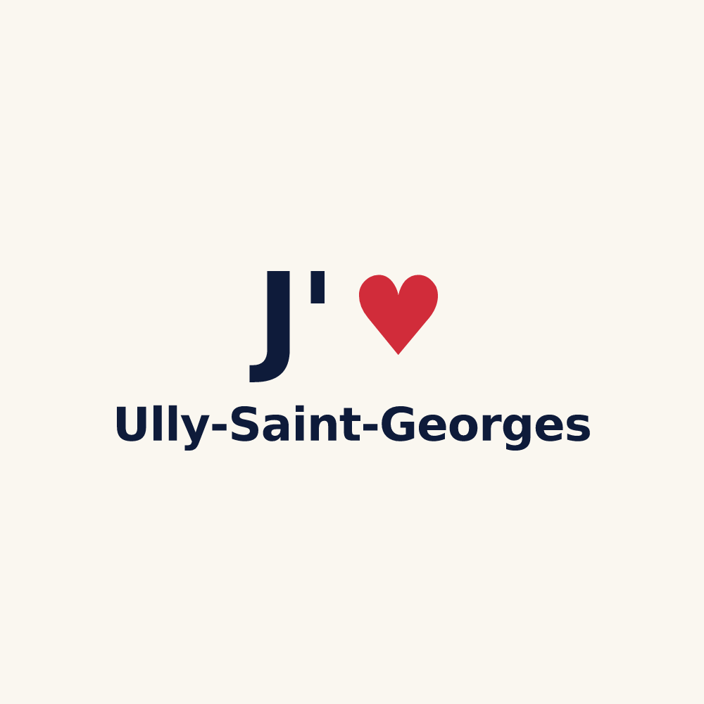 Tasse personnalisée Ully-Saint-Georges — design J'aime Ully-Saint-Georges