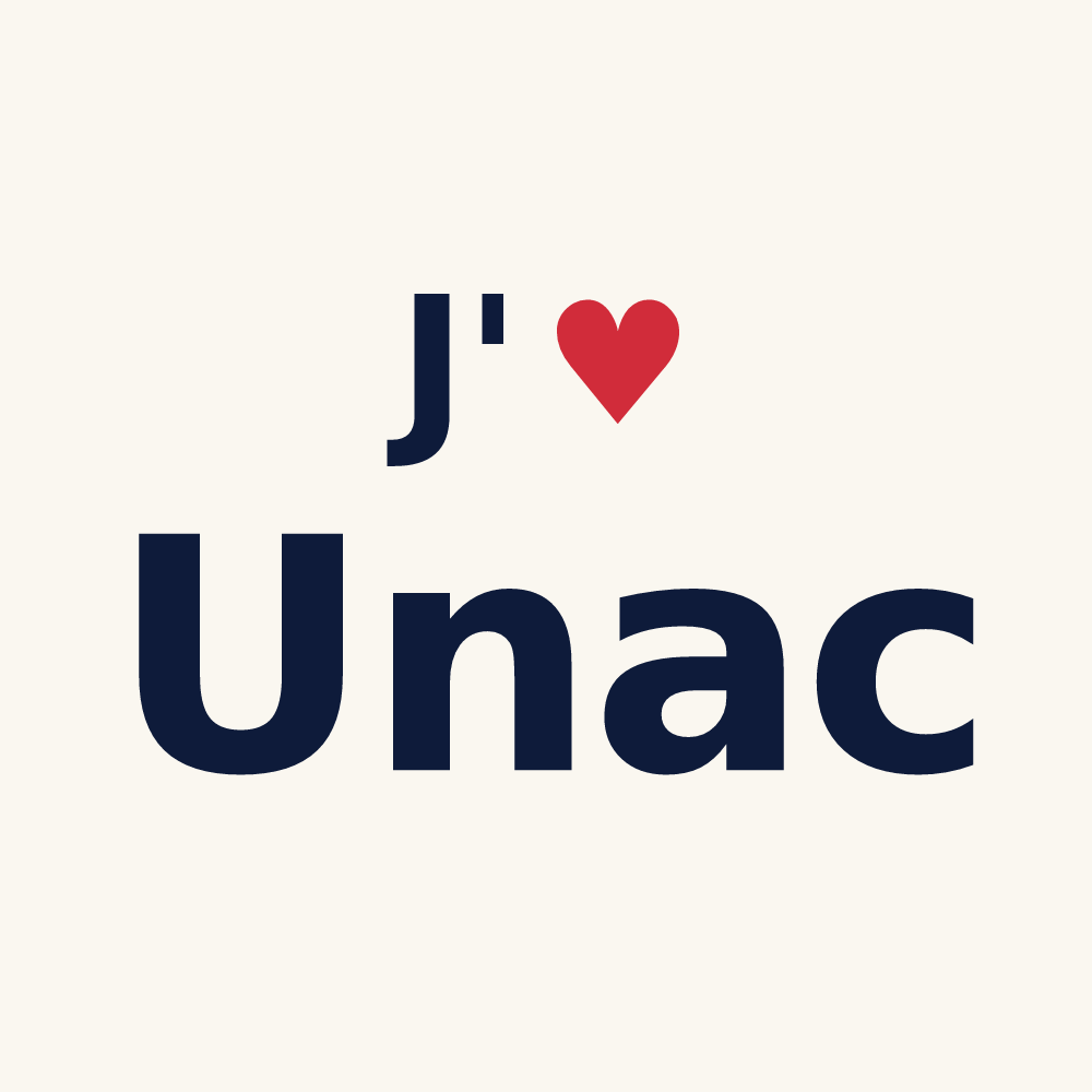 Tasse personnalisée Unac — design J'aime Unac