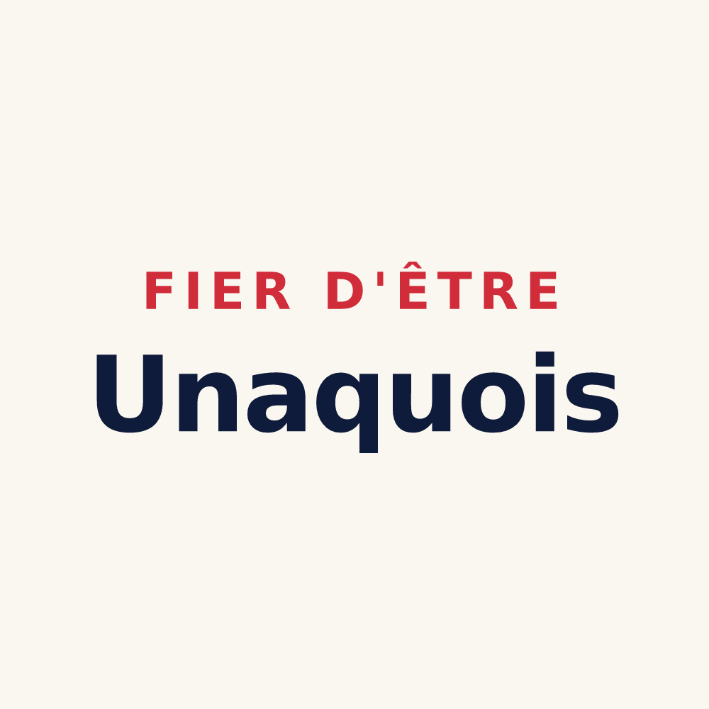 Tasse « Fier d'être Unaquois » — design pour Unac