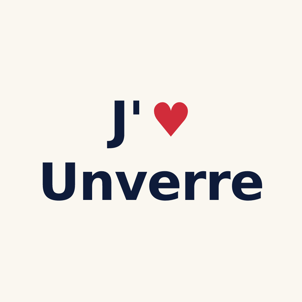 Tasse personnalisée Unverre — design J'aime Unverre