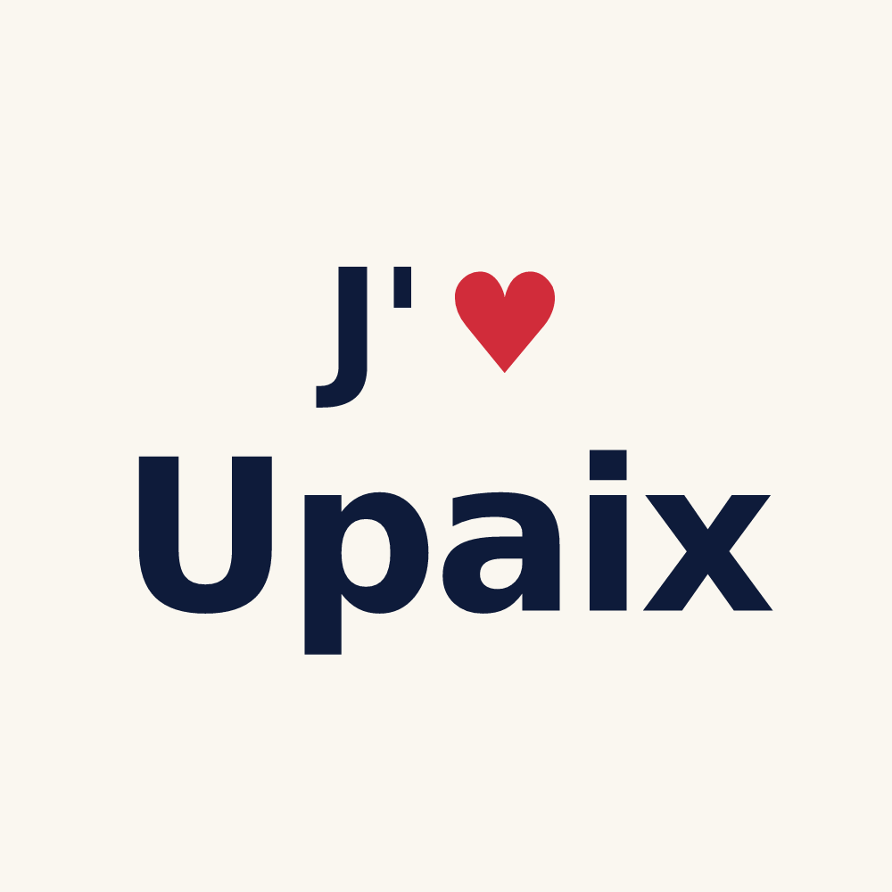 Tasse personnalisée Upaix — design J'aime Upaix