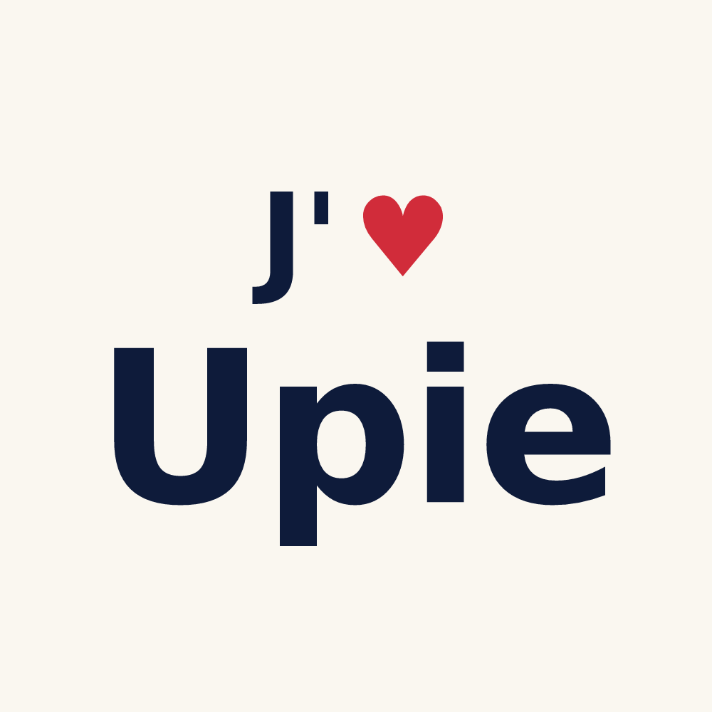 Tasse personnalisée Upie — design J'aime Upie