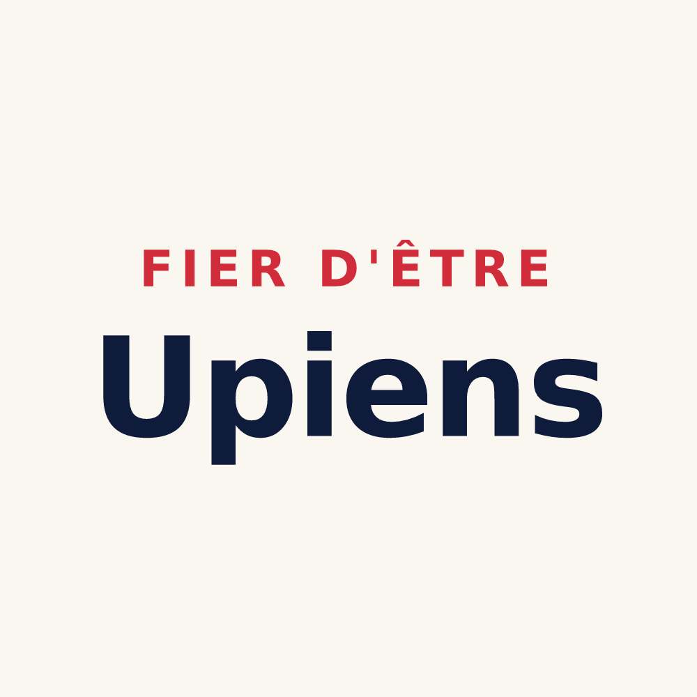 Tasse « Fier d'être Upiens » — design pour Upie