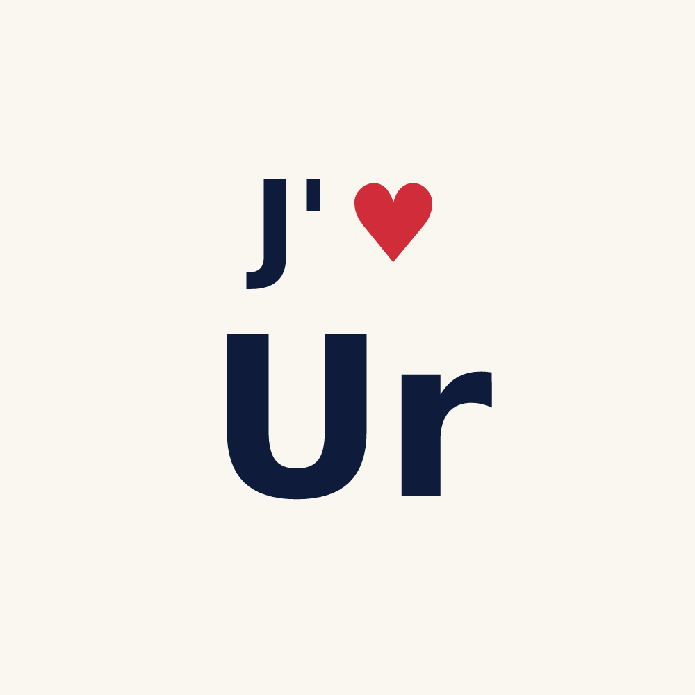 Tasse personnalisée Ur — design J'aime Ur