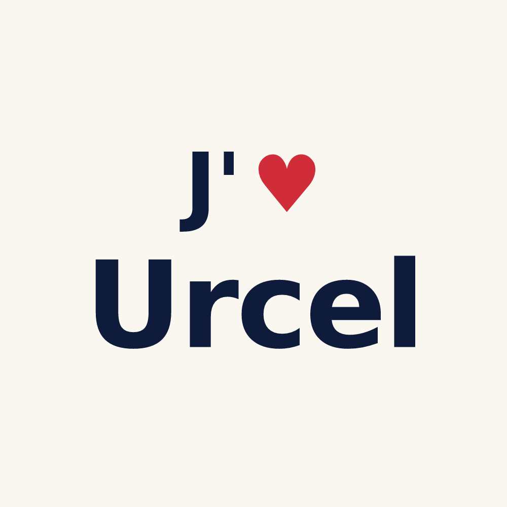 Tasse personnalisée Urcel — design « J'aime Urcel » imprimé sur la tasse