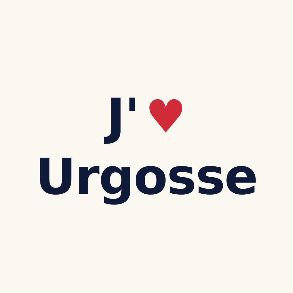 Tasse personnalisée Urgosse — design J'aime Urgosse