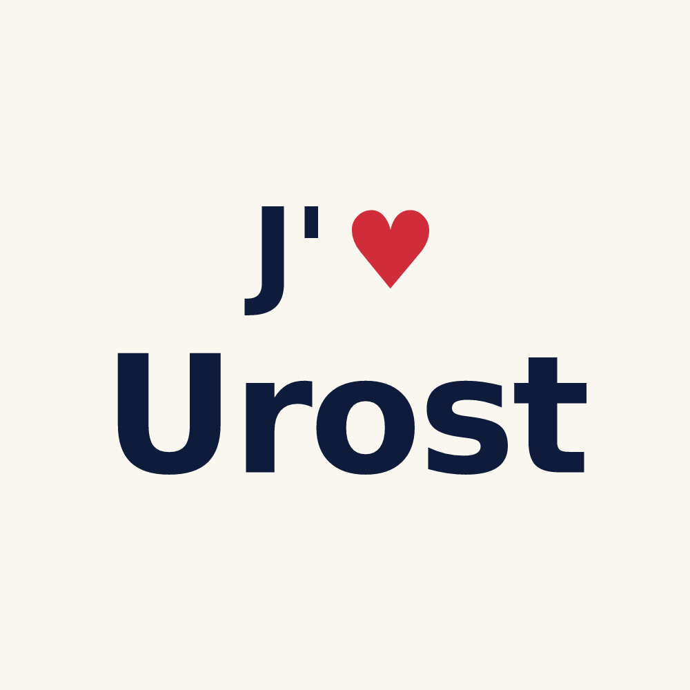 Tasse personnalisée Urost — design J'aime Urost