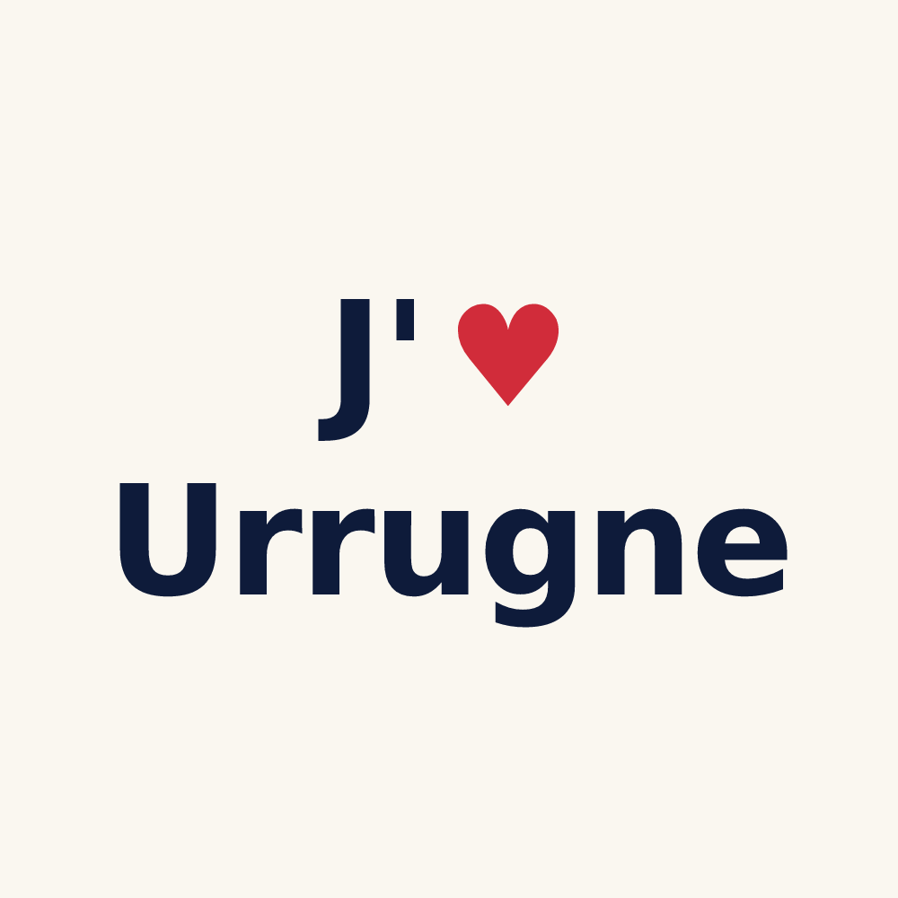 Tasse personnalisée Urrugne — design J'aime Urrugne