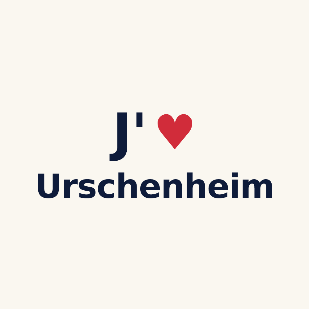 Tasse personnalisée Urschenheim — design J'aime Urschenheim