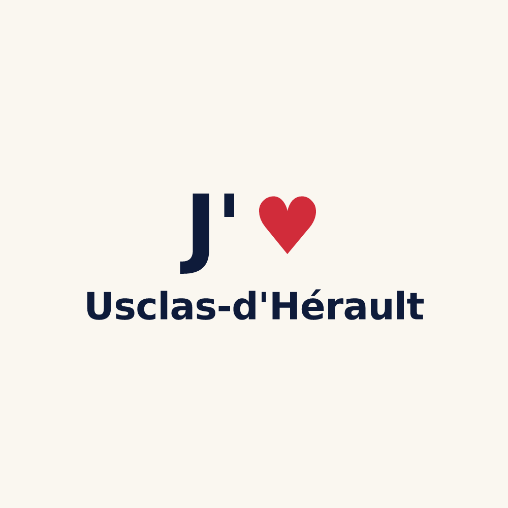 Tasse personnalisée Usclas-d'Hérault — design J'aime Usclas-d'Hérault