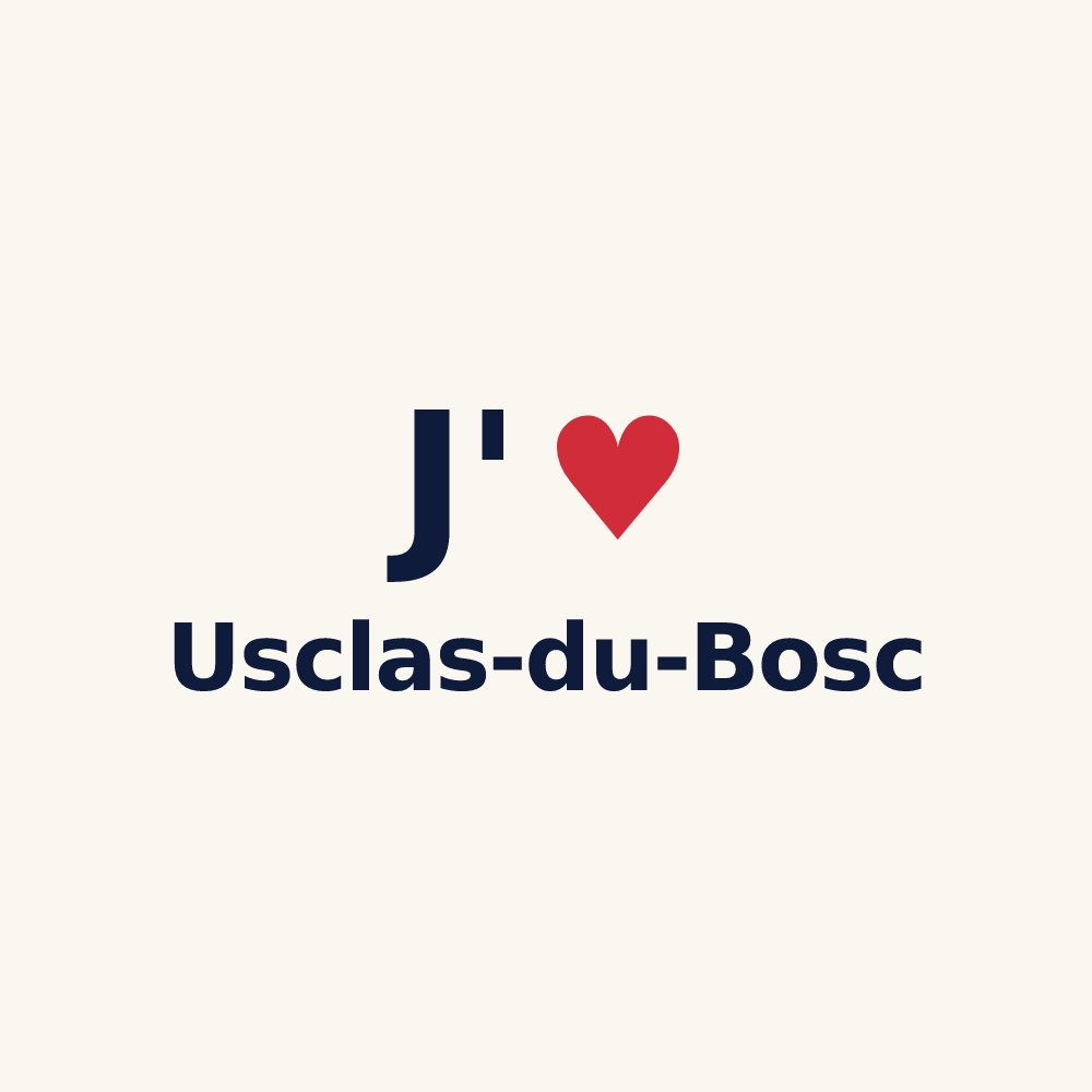 Tasse personnalisée Usclas-du-Bosc — design J'aime Usclas-du-Bosc