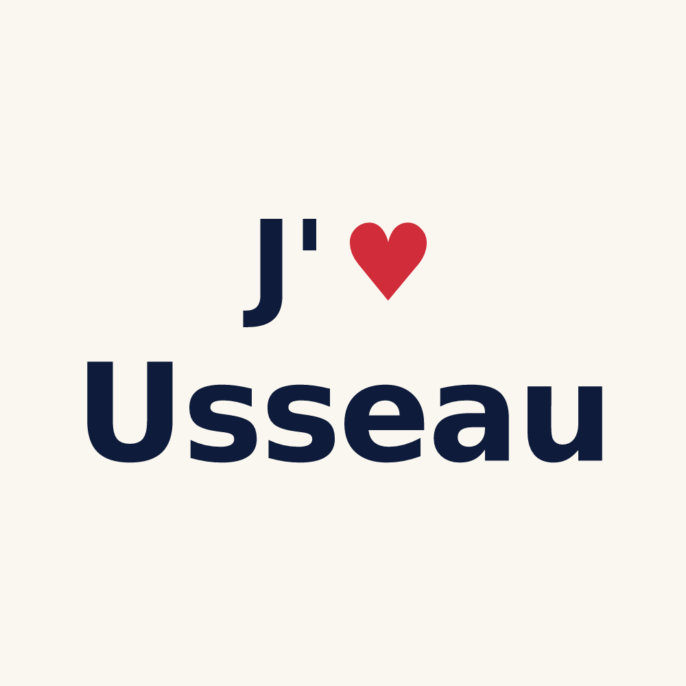 Tasse personnalisée Usseau — design J'aime Usseau
