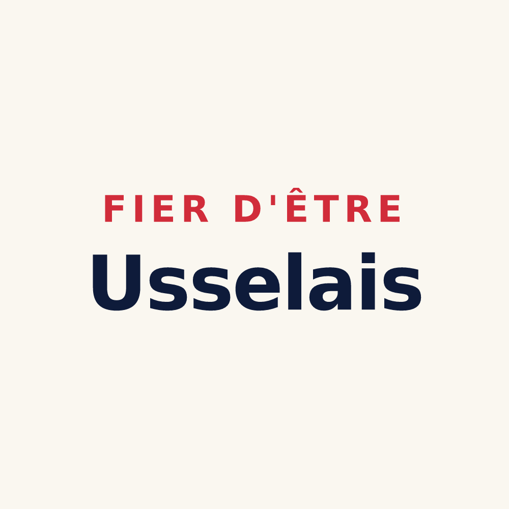 Tasse « Fier d'être Usselais » — design pour Ussel