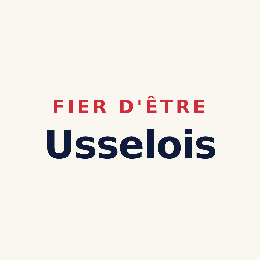 Tasse « Fier d'être Usselois » — design pour Ussel-d'Allier