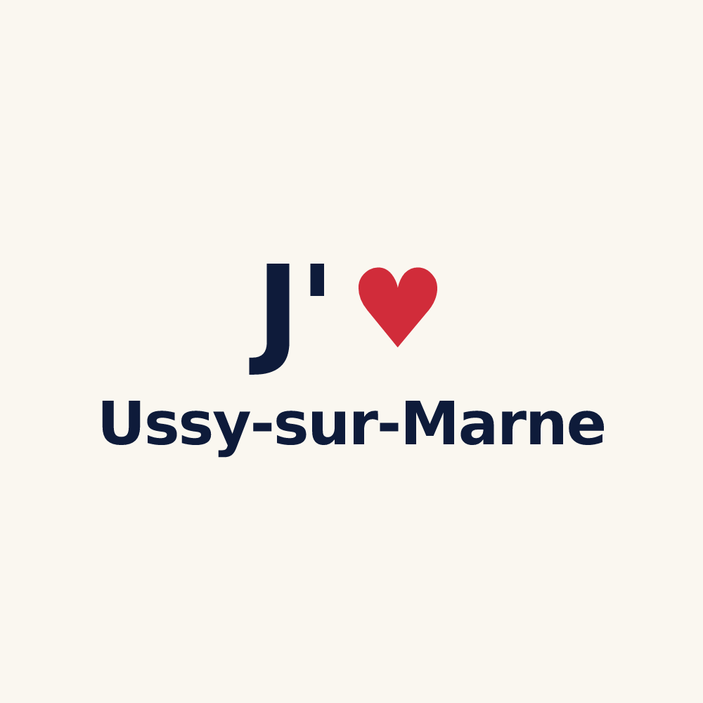 Tasse personnalisée Ussy-sur-Marne — design J'aime Ussy-sur-Marne