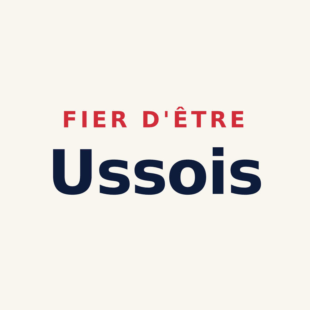 Tasse « Fier d'être Ussois » — design pour Ussy-sur-Marne