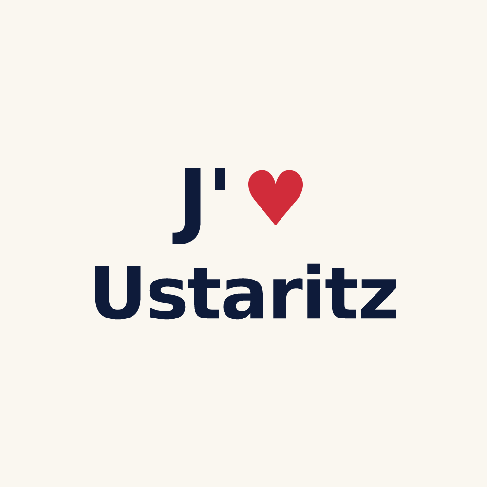 Tasse personnalisée Ustaritz — design J'aime Ustaritz