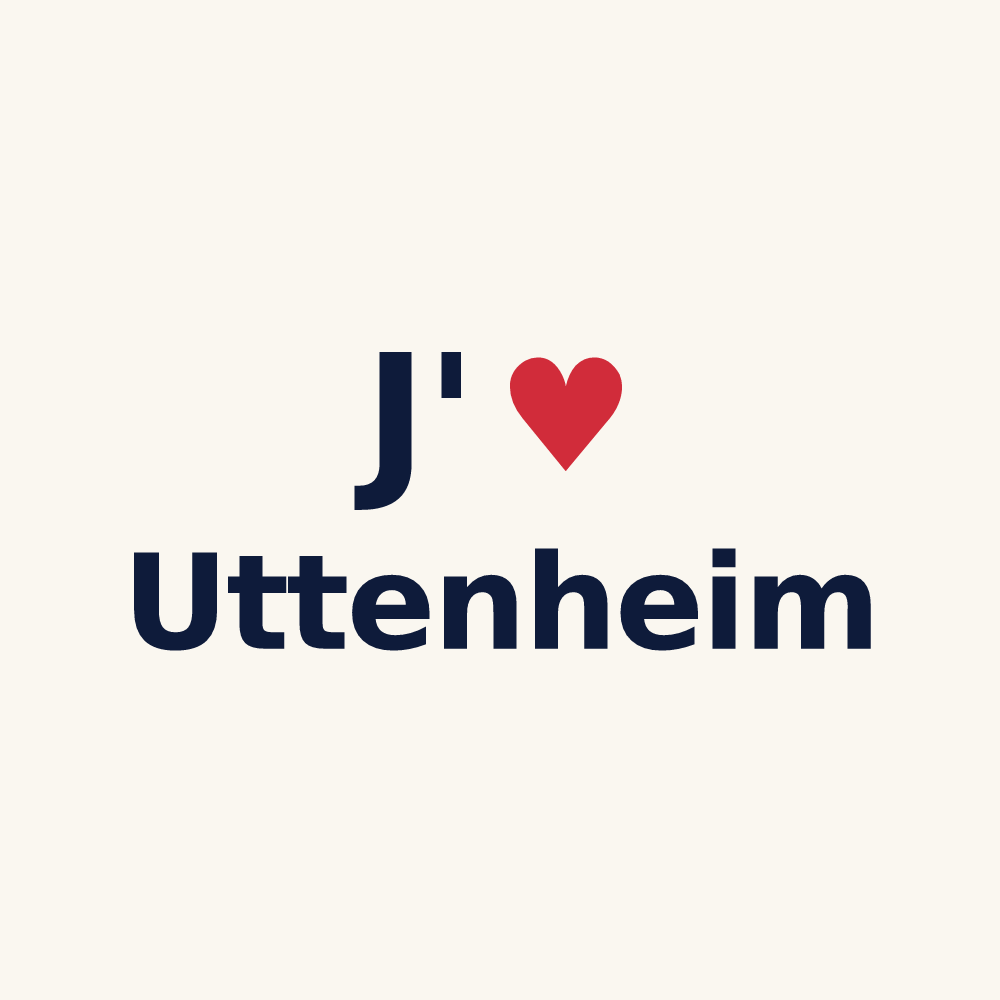 Tasse personnalisée Uttenheim — design J'aime Uttenheim