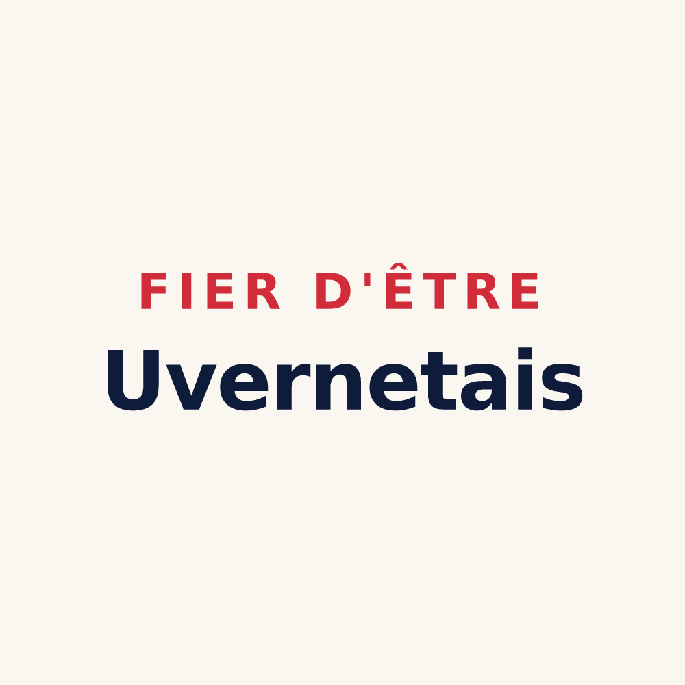 Tasse « Fier d'être Uvernetais » — design pour Uvernet-Fours