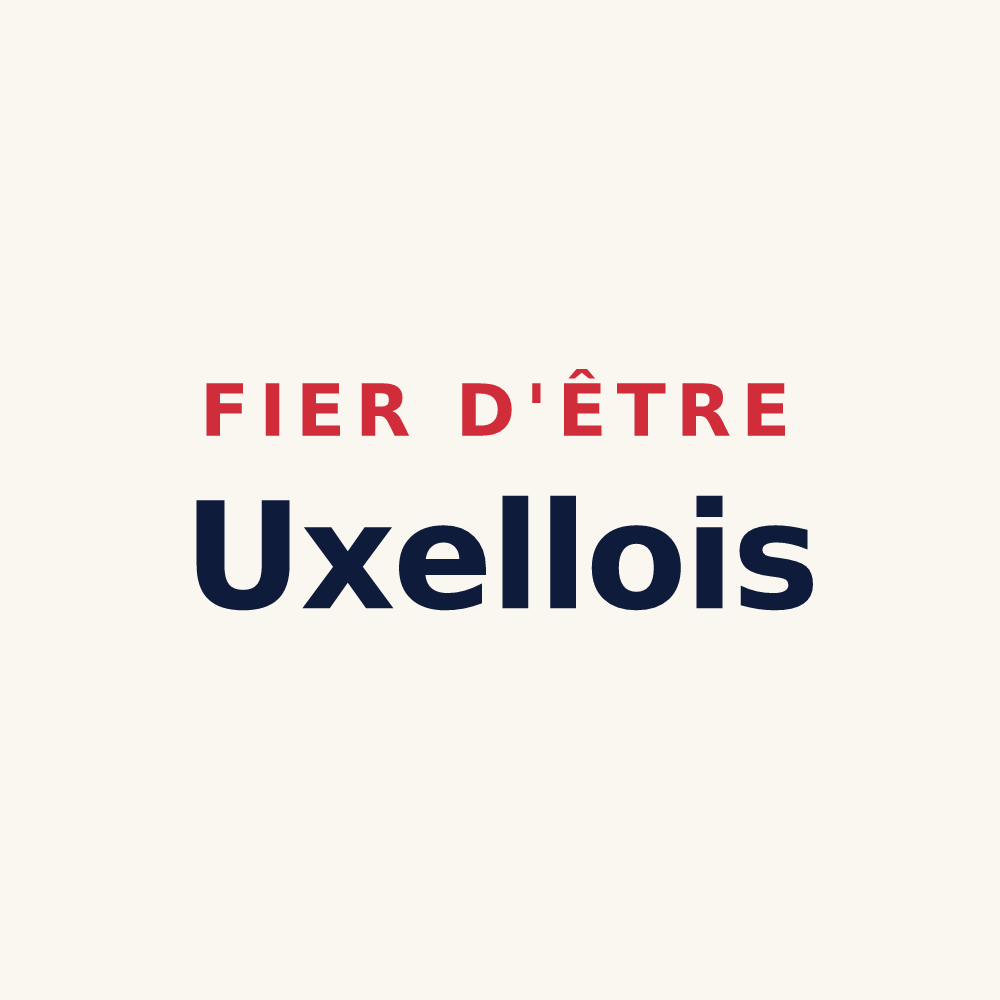 Tasse « Fier d'être Uxellois » — design pour Uxeau