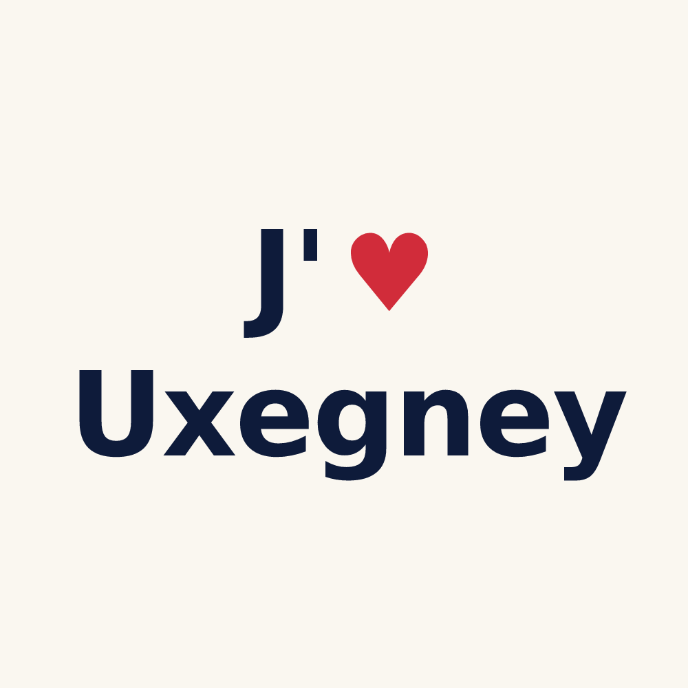 Tasse personnalisée Uxegney — design J'aime Uxegney