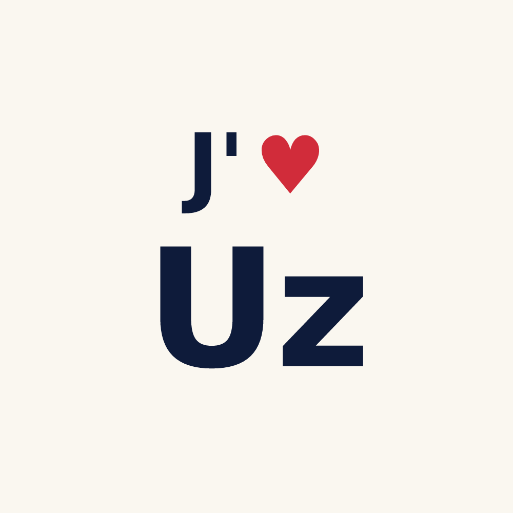 Tasse personnalisée Uz — design J'aime Uz
