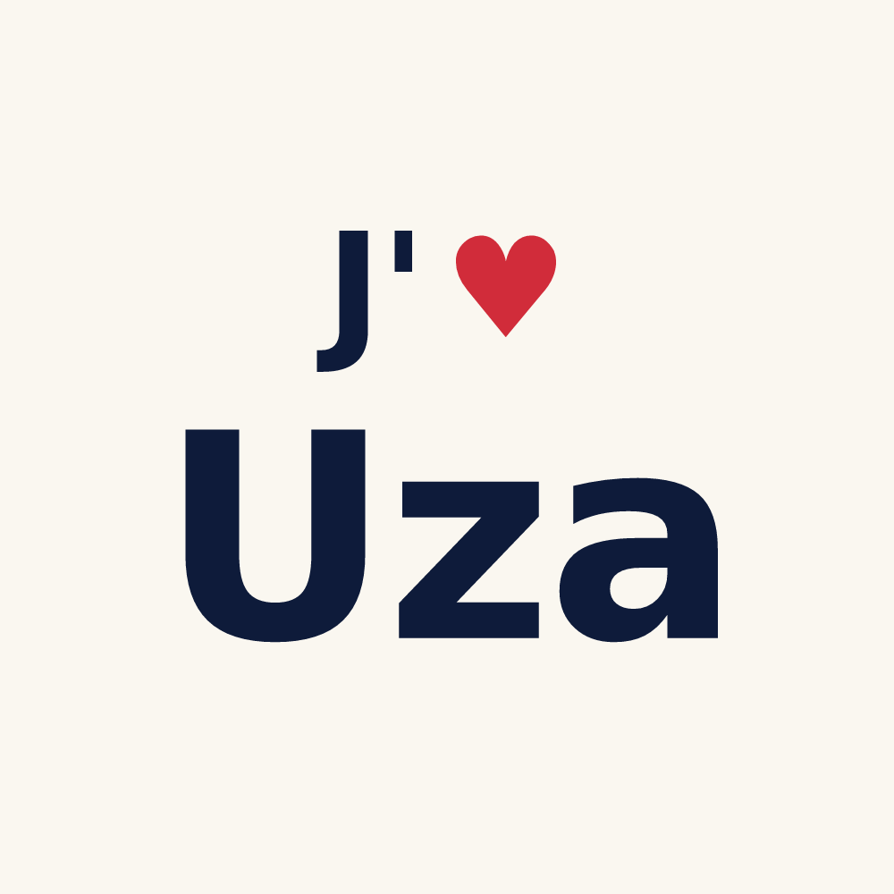 Tasse personnalisée Uza — design J'aime Uza