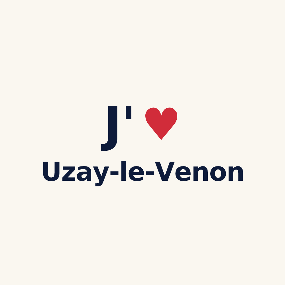 Tasse personnalisée Uzay-le-Venon — design J'aime Uzay-le-Venon