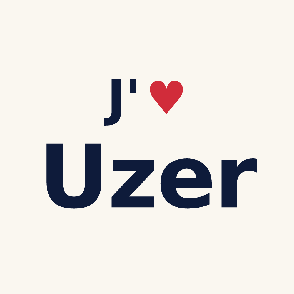 Tasse personnalisée Uzer — design J'aime Uzer