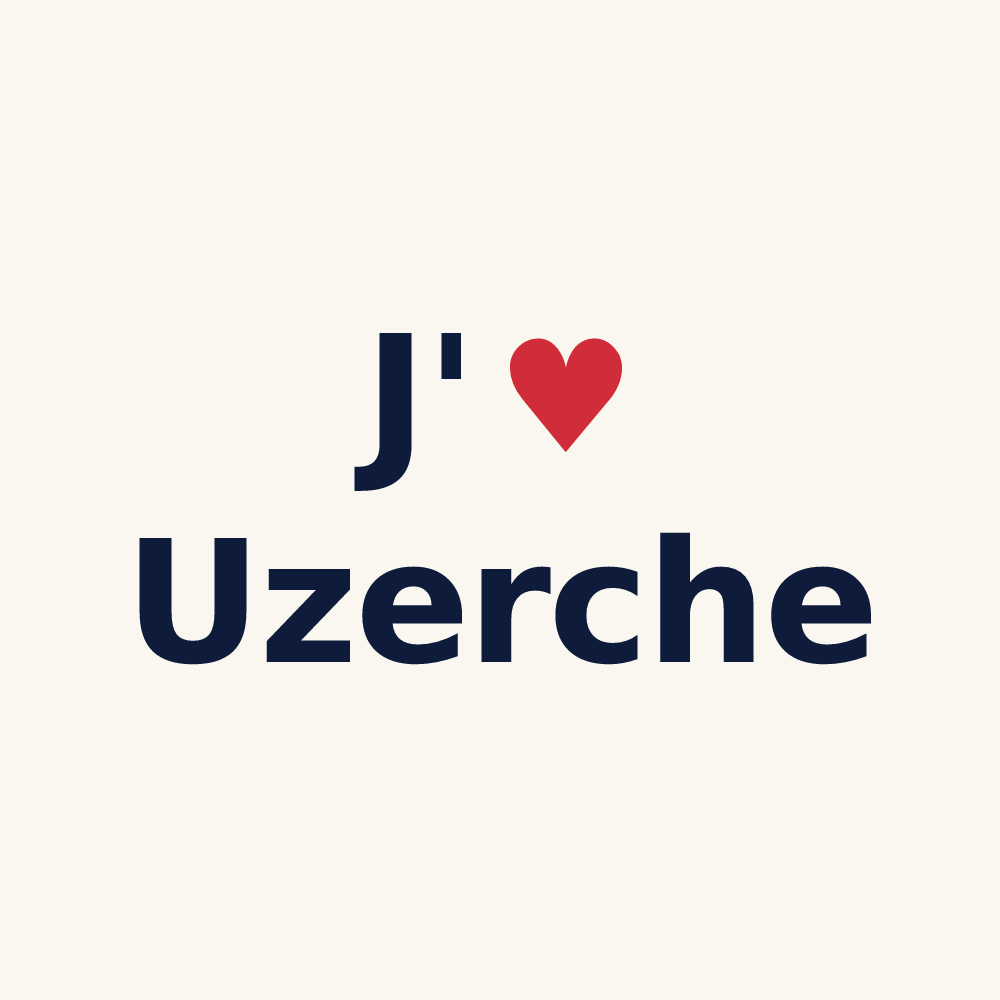 Tasse personnalisée Uzerche — design J'aime Uzerche