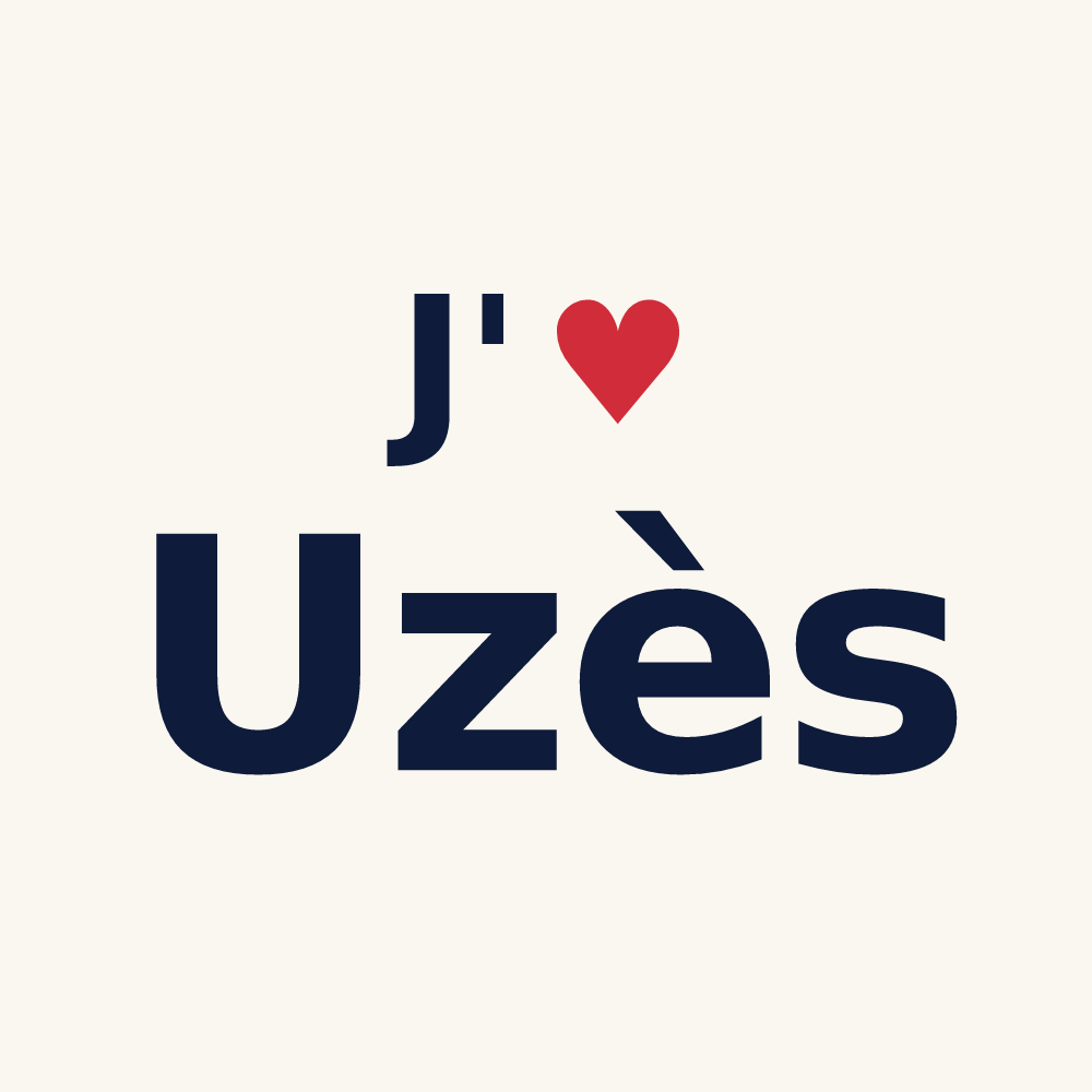 Tasse personnalisée Uzès — design J'aime Uzès