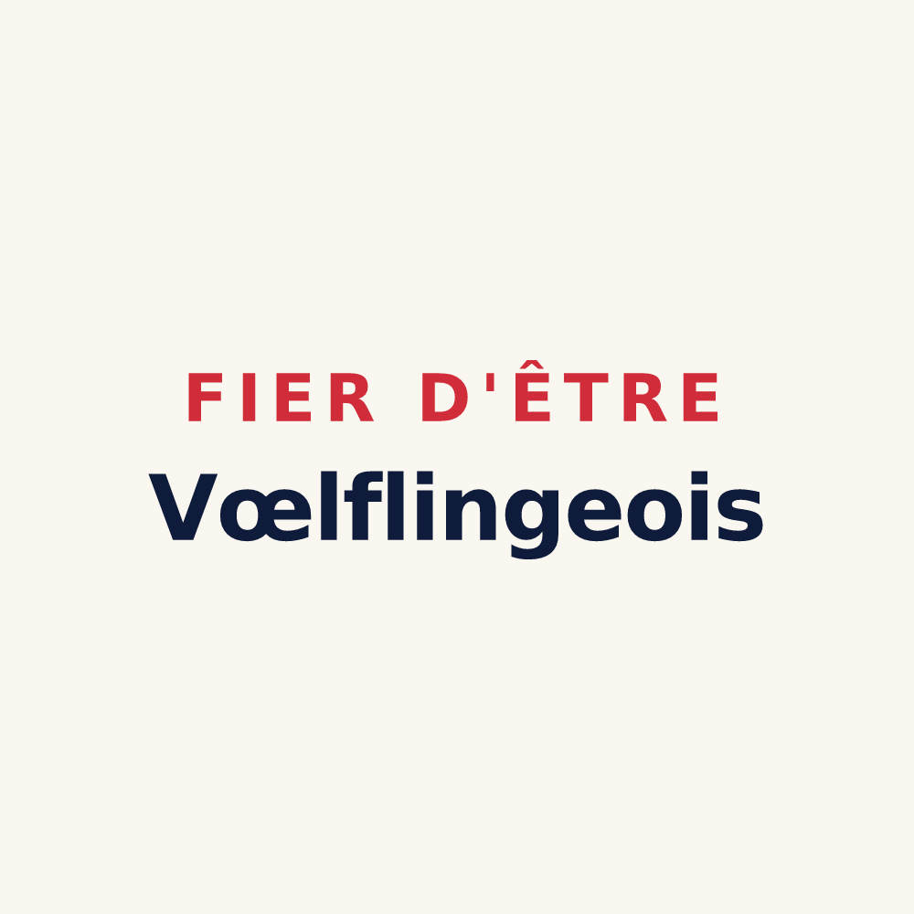 Tasse « Fier d'être Vœlflingeois » — design pour Vœlfling-lès-Bouzonville