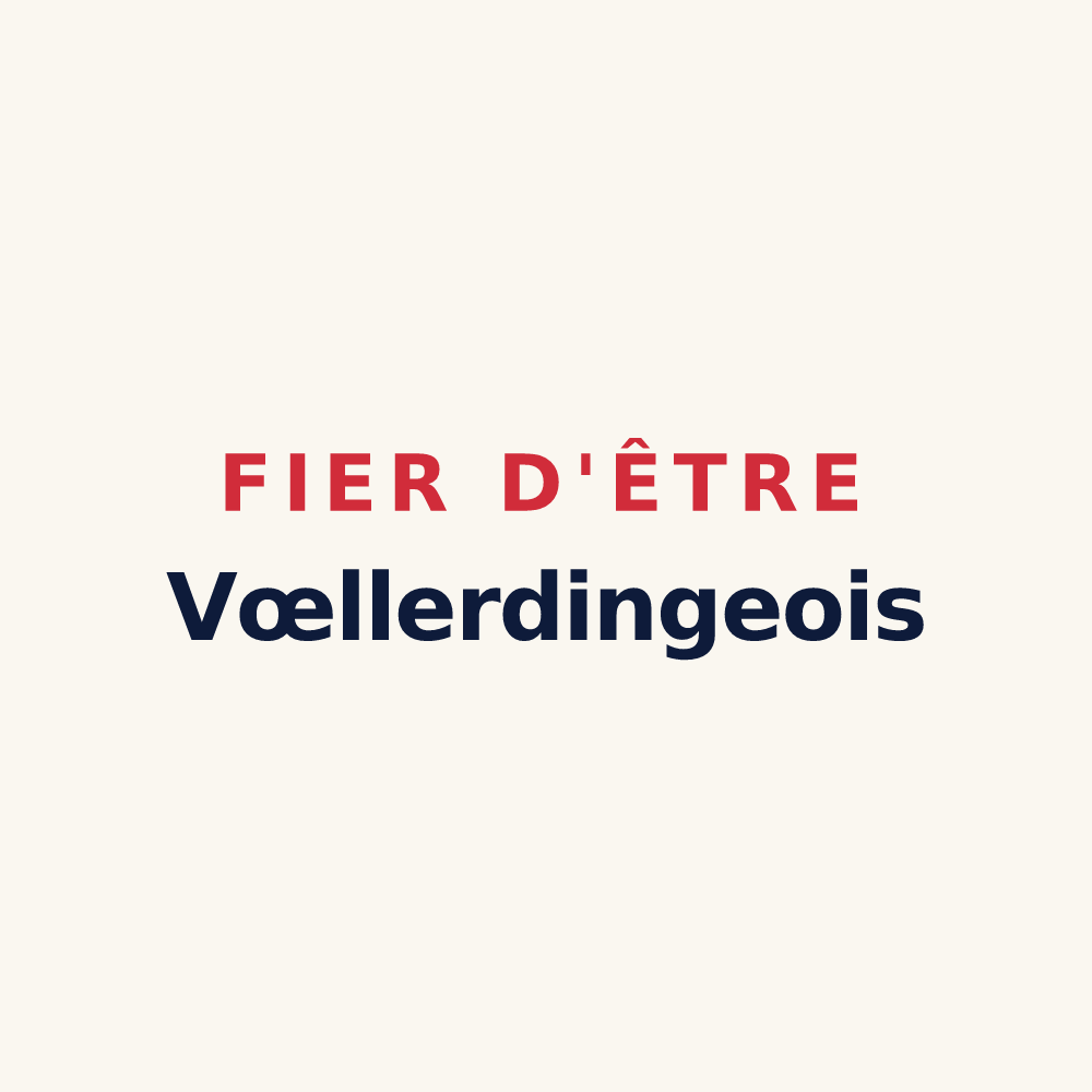 Tasse « Fier d'être Vœllerdingeois » — design pour Vœllerdingen