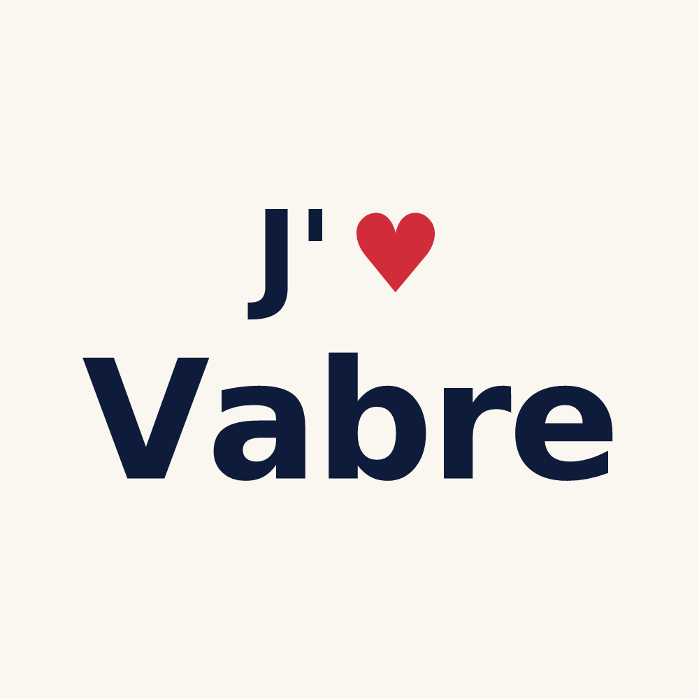 Tasse personnalisée Vabre — design J'aime Vabre