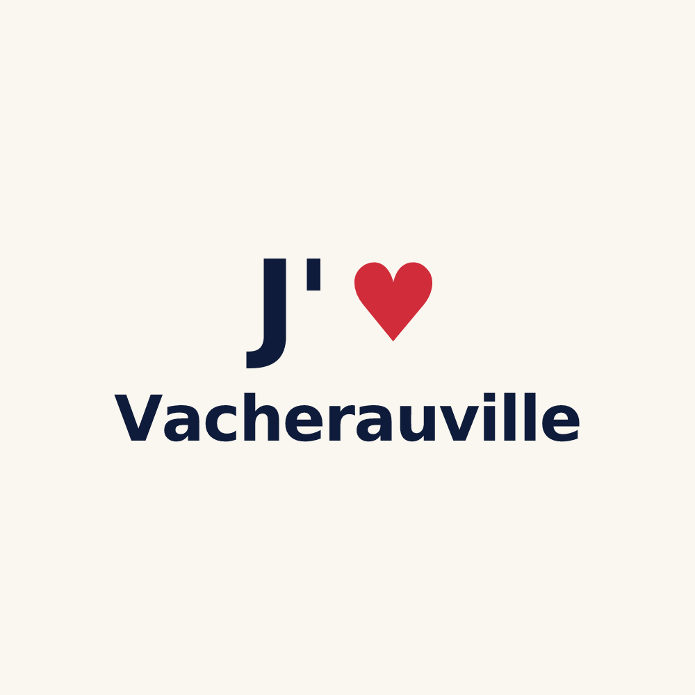 Tasse personnalisée Vacherauville — design J'aime Vacherauville