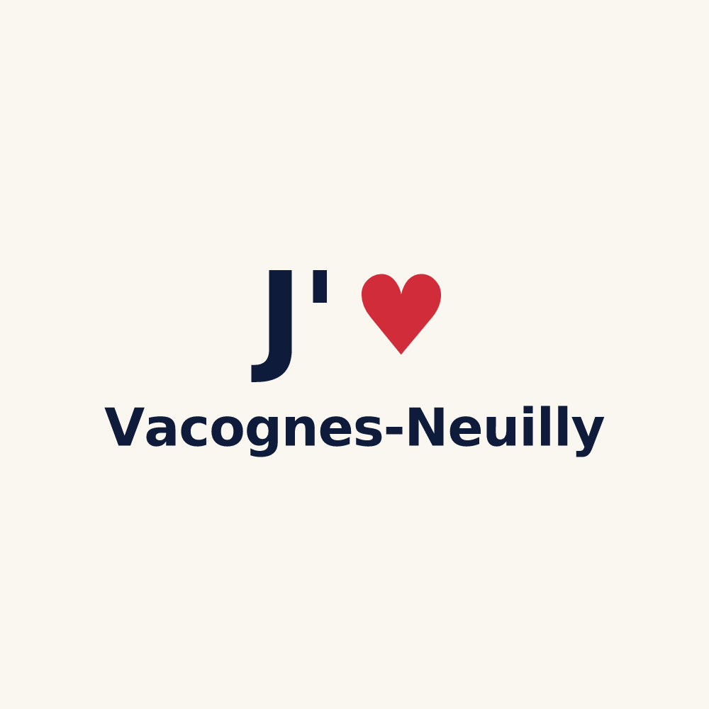 Tasse personnalisée Vacognes-Neuilly — design J'aime Vacognes-Neuilly