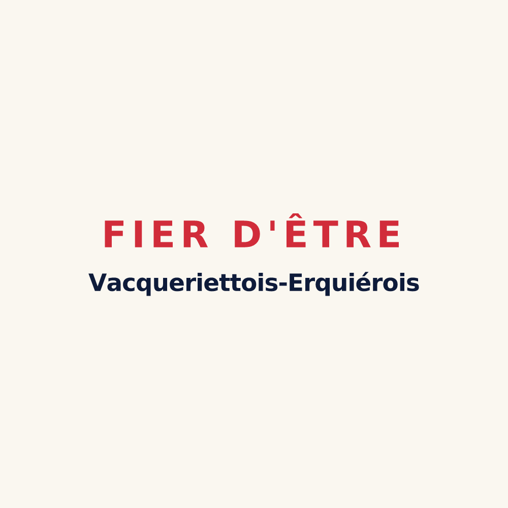 Tasse « Fier d'être Vacqueriettois-Erquiérois » — design pour Vacqueriette-Erquières