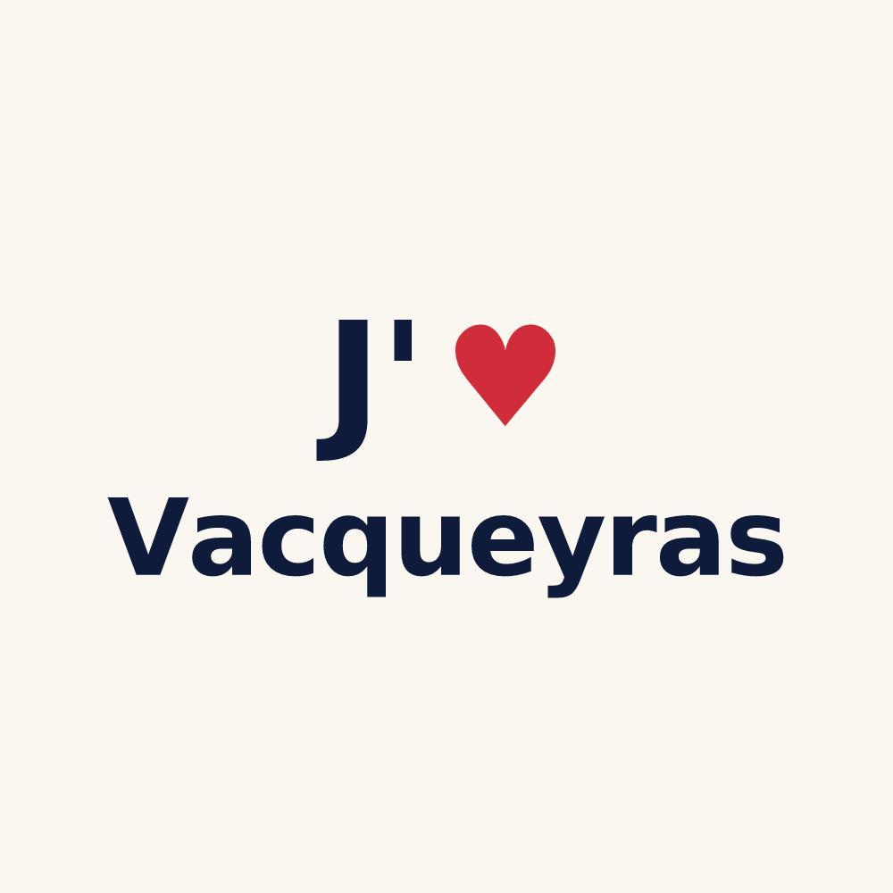 Tasse personnalisée Vacqueyras — design J'aime Vacqueyras