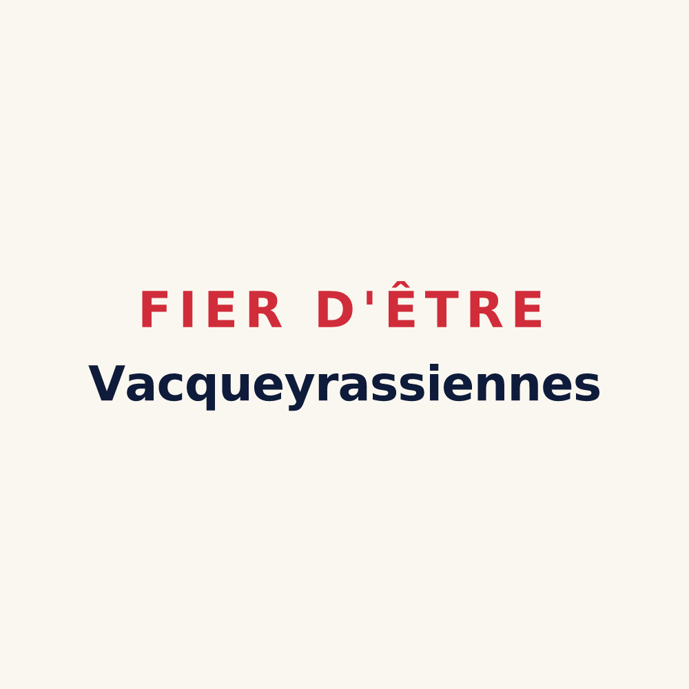 Tasse « Fier d'être Vacqueyrassiennes » — design pour Vacqueyras