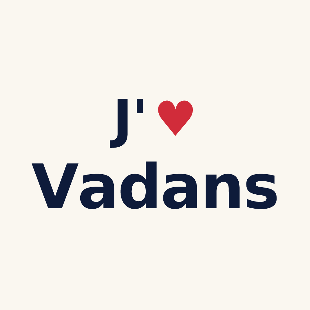 Tasse personnalisée Vadans — design J'aime Vadans
