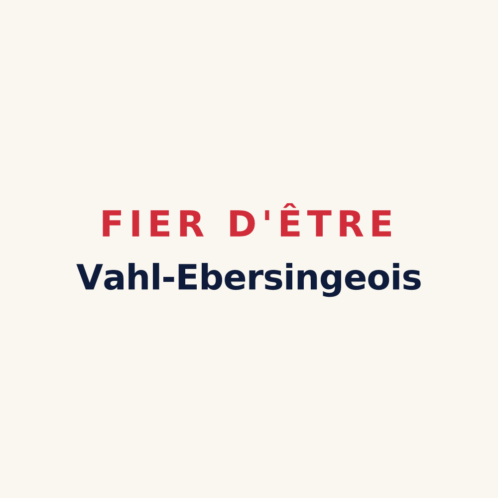 Tasse « Fier d'être Vahl-Ebersingeois » — design pour Vahl-Ebersing