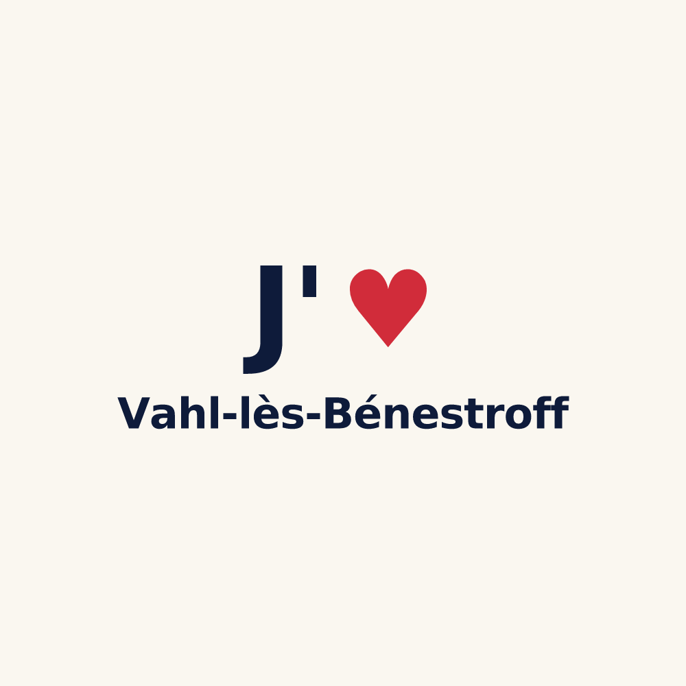 Tasse personnalisée Vahl-lès-Bénestroff — design J'aime Vahl-lès-Bénestroff