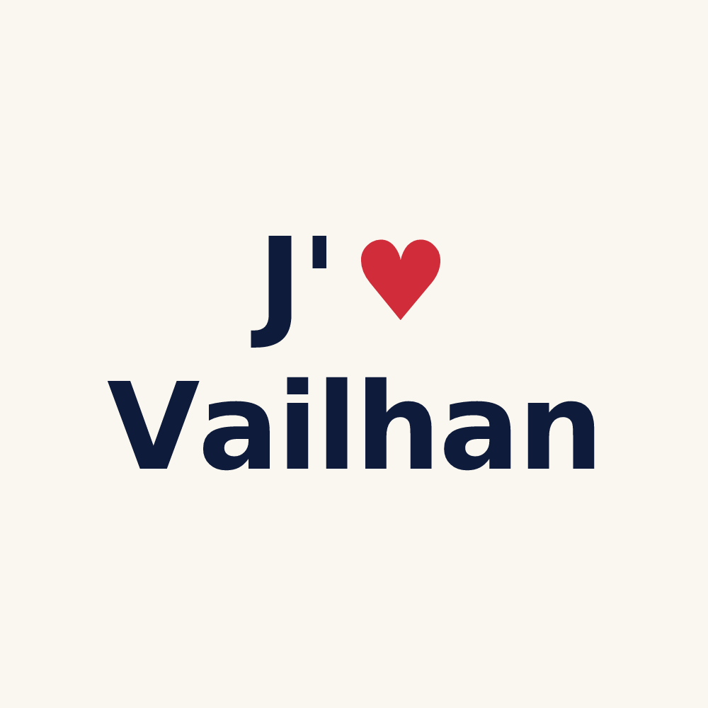 Tasse personnalisée Vailhan — design J'aime Vailhan
