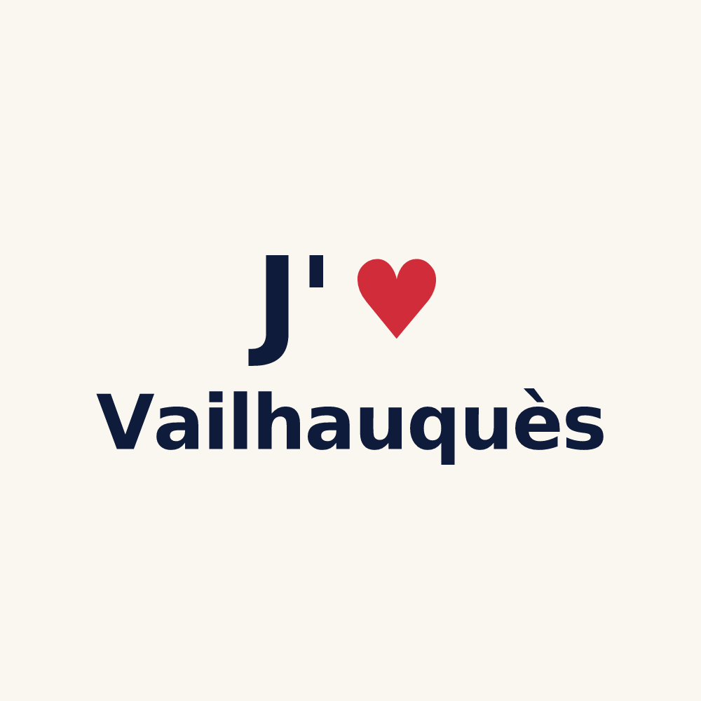 Tasse personnalisée Vailhauquès — design J'aime Vailhauquès