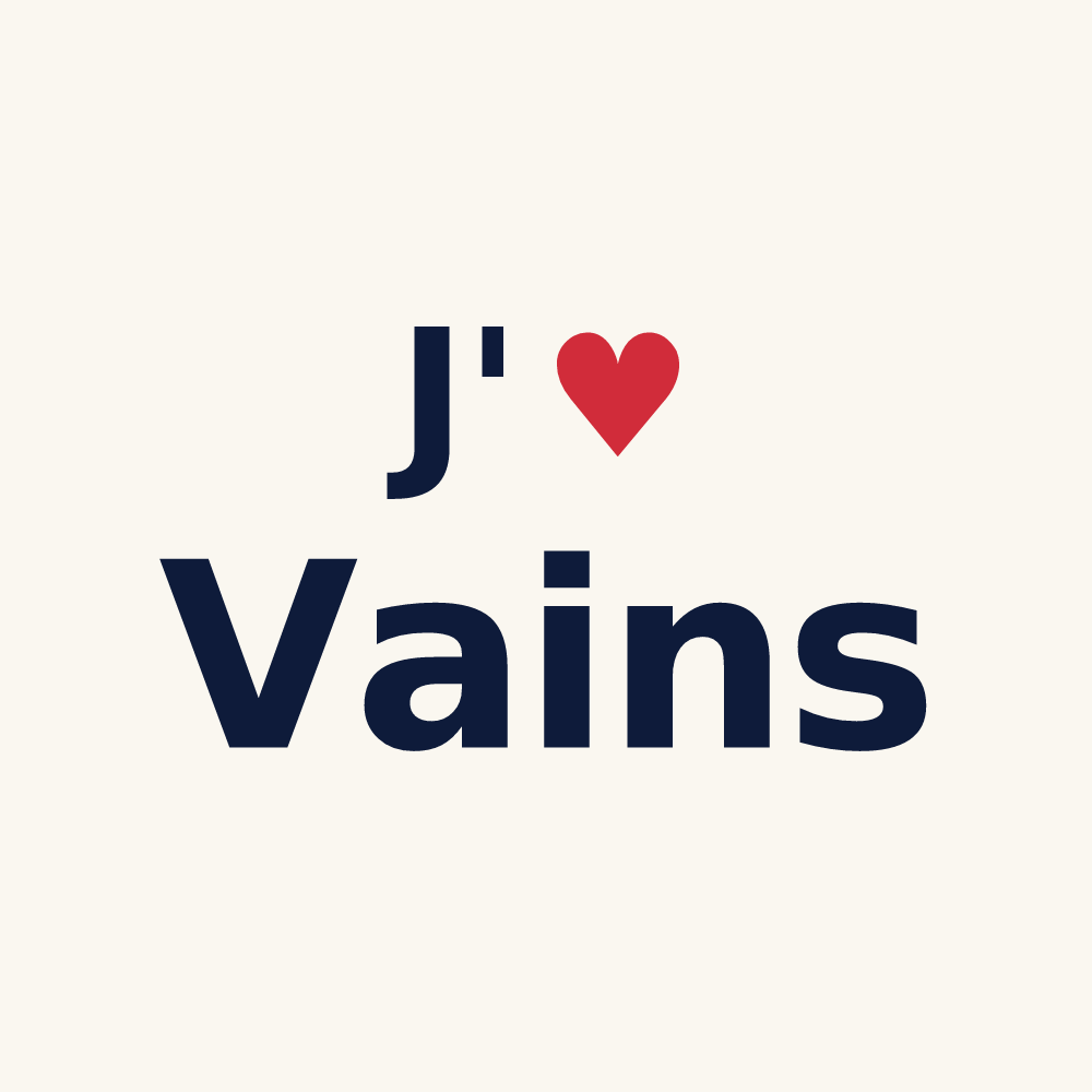 Tasse personnalisée Vains — design J'aime Vains