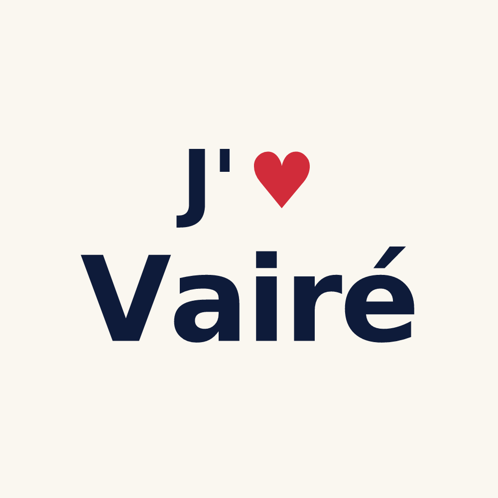 Tasse personnalisée Vairé — design J'aime Vairé