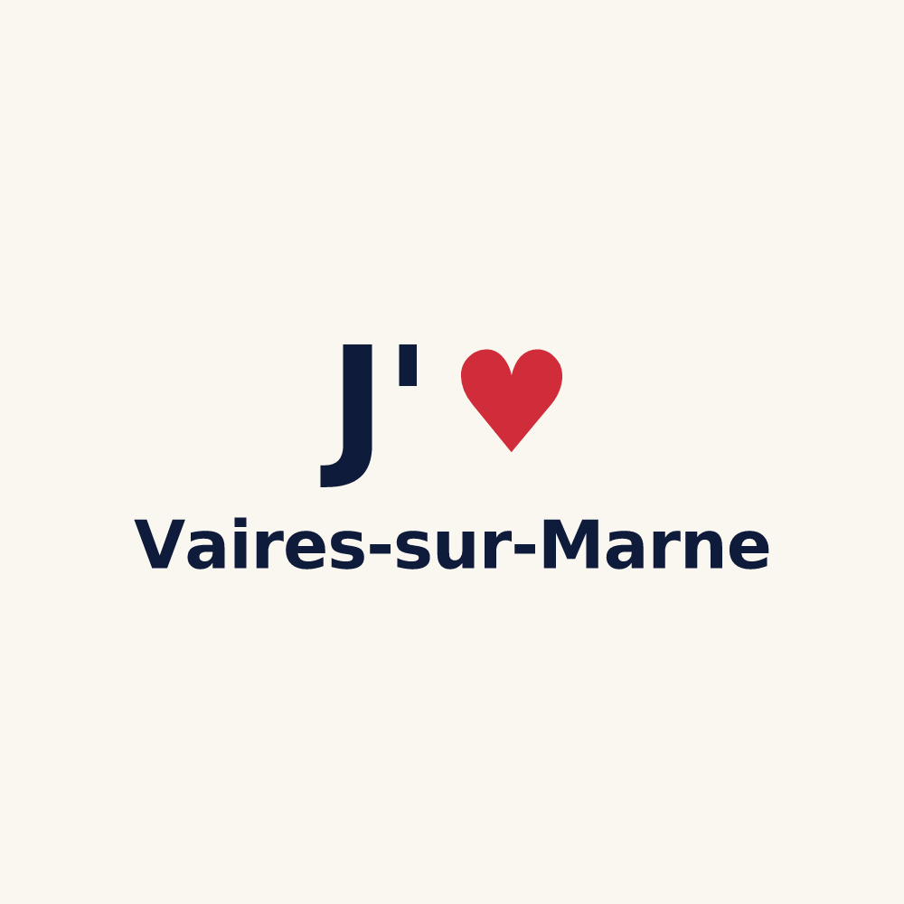 Tasse personnalisée Vaires-sur-Marne — design J'aime Vaires-sur-Marne