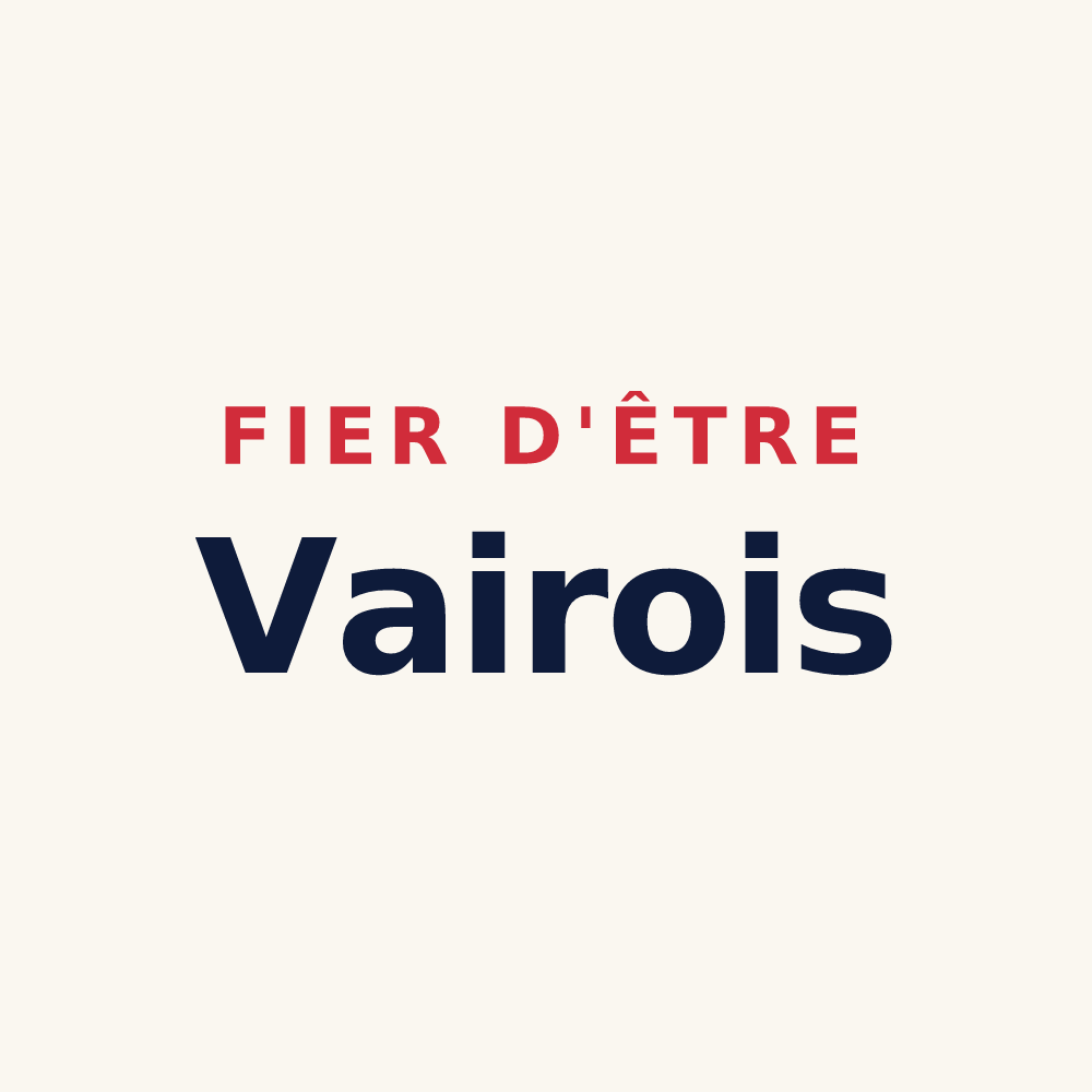 Tasse « Fier d'être Vairois » — design pour Vaires-sur-Marne