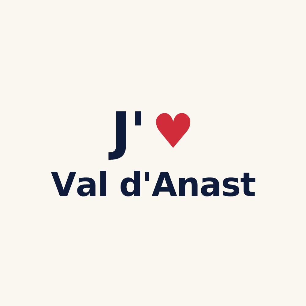 Tasse personnalisée Val d'Anast — design J'aime Val d'Anast