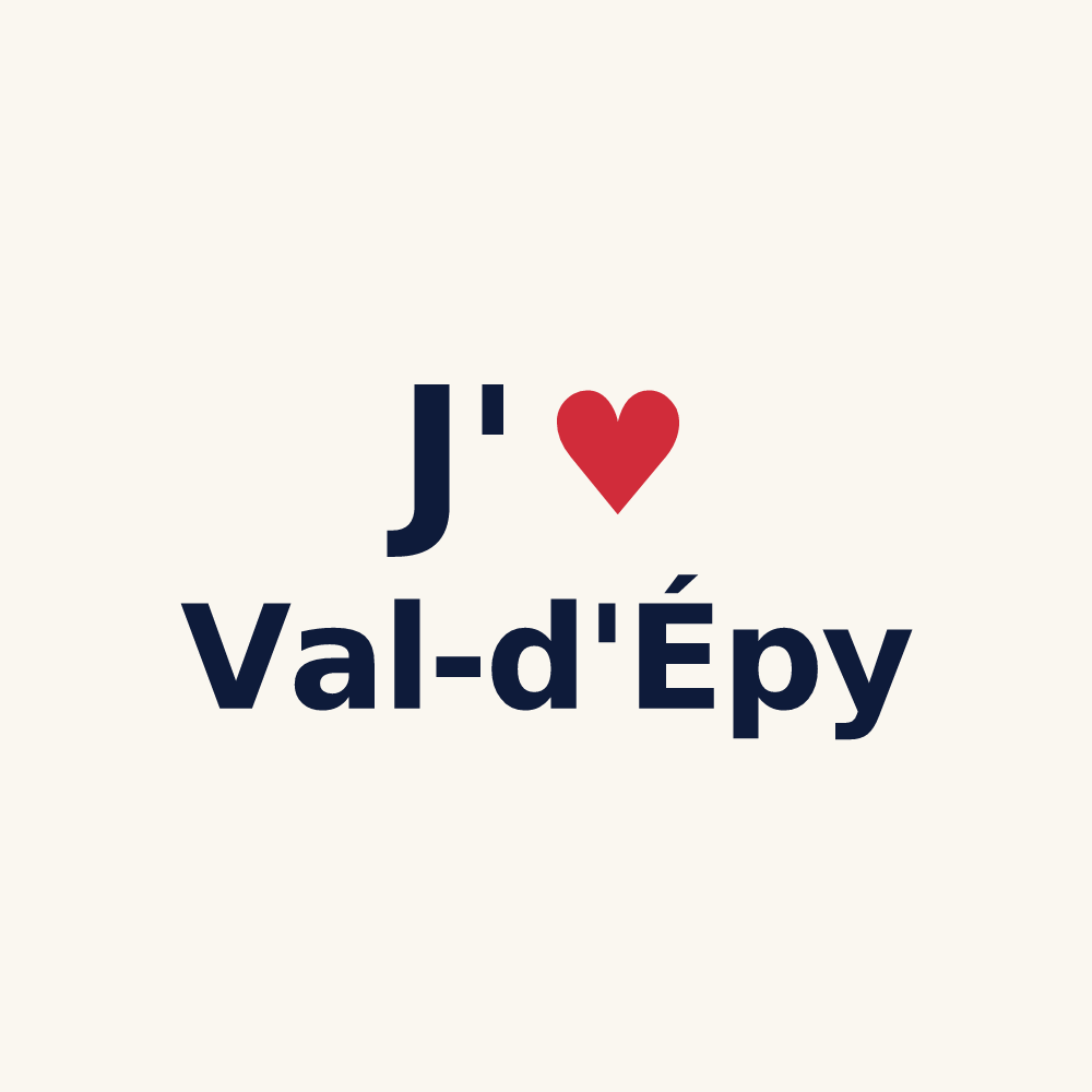 Tasse personnalisée Val-d'Épy — design J'aime Val-d'Épy
